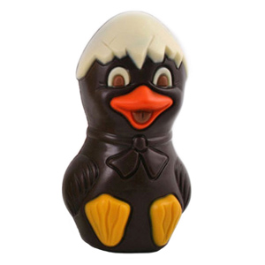 Gedecoreerde dobbert pure chocolade 155 gram 15cm