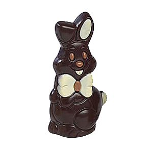 Happy Paashaas met strik puur decoré 14 cm