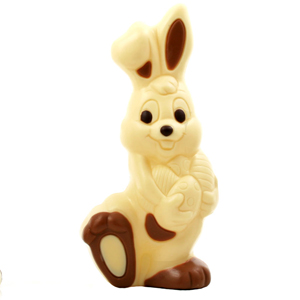 Paashaas witte chocolade Callebaut paasgeschenk paaspakket