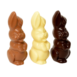 Paaspakket Belgische chocolade paashaasjes